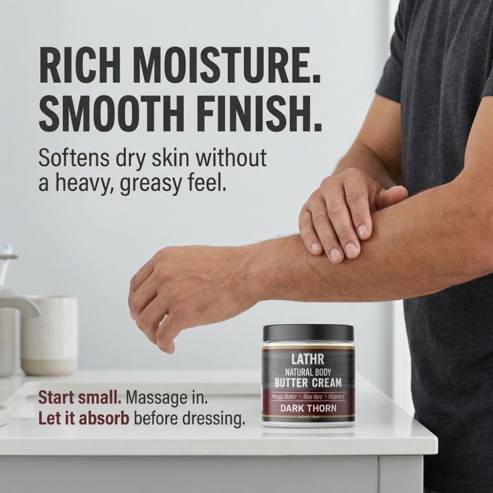 Body Butter Cream Dark Thorn LATHR Made In Canada