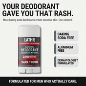 Natural Deodorant Dark Thorn LATHR Made In Canada