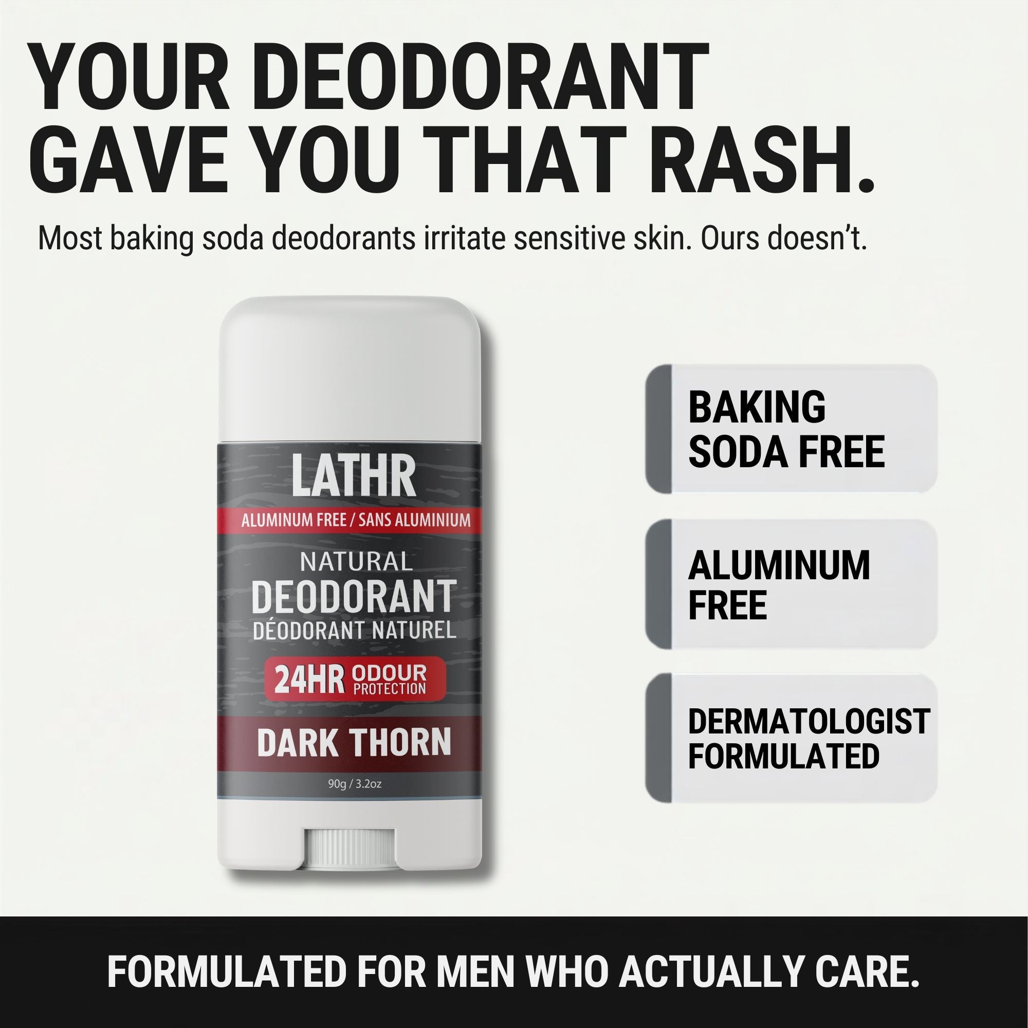 Natural Deodorant Dark Thorn LATHR Made In Canada