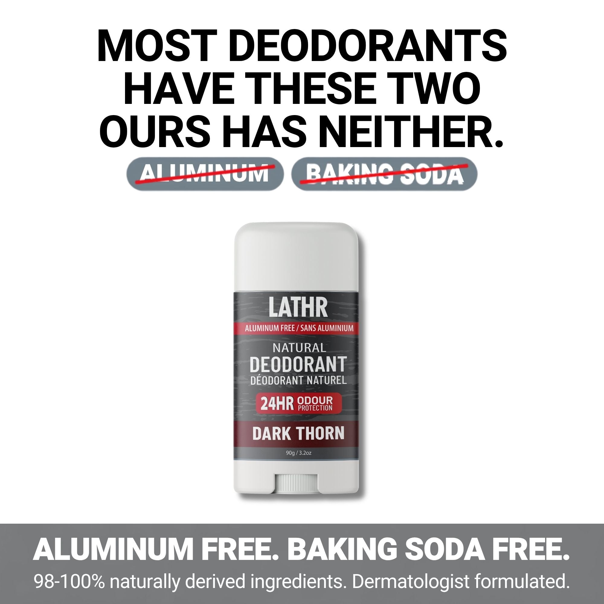 Natural Deodorant Dark Thorn LATHR Made In Canada
