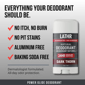 Natural Deodorant Dark Thorn LATHR Made In Canada