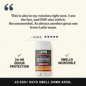 Natural Deodorant Ember Bay Rum LATHR Made In Canada