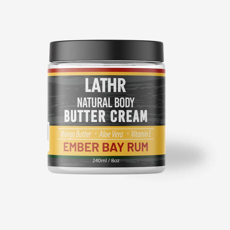Body Butter Cream Bay Rum 8oz LATHR Made In Canada