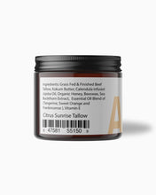 Citrus Sunrise Tallow Balm LATHR Made In Canada