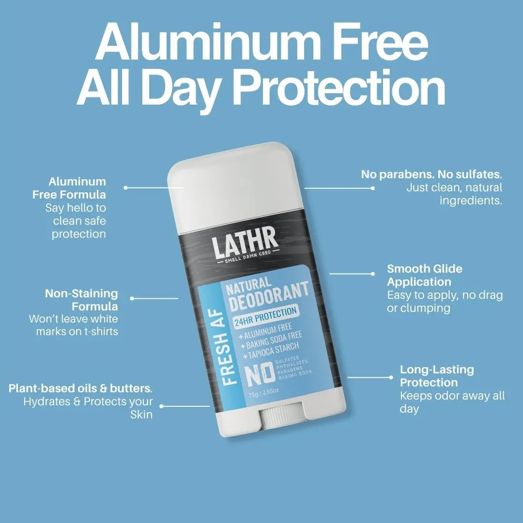 Natural Deodorant Fresh AF LATHR Made In Canada
