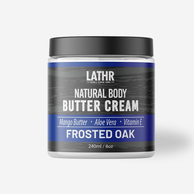 Body Butter Cream Frosted Oak 8oz LATHR Made In Canada