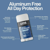 Natural Deodorant Frosted Oak LATHR Made In Canada