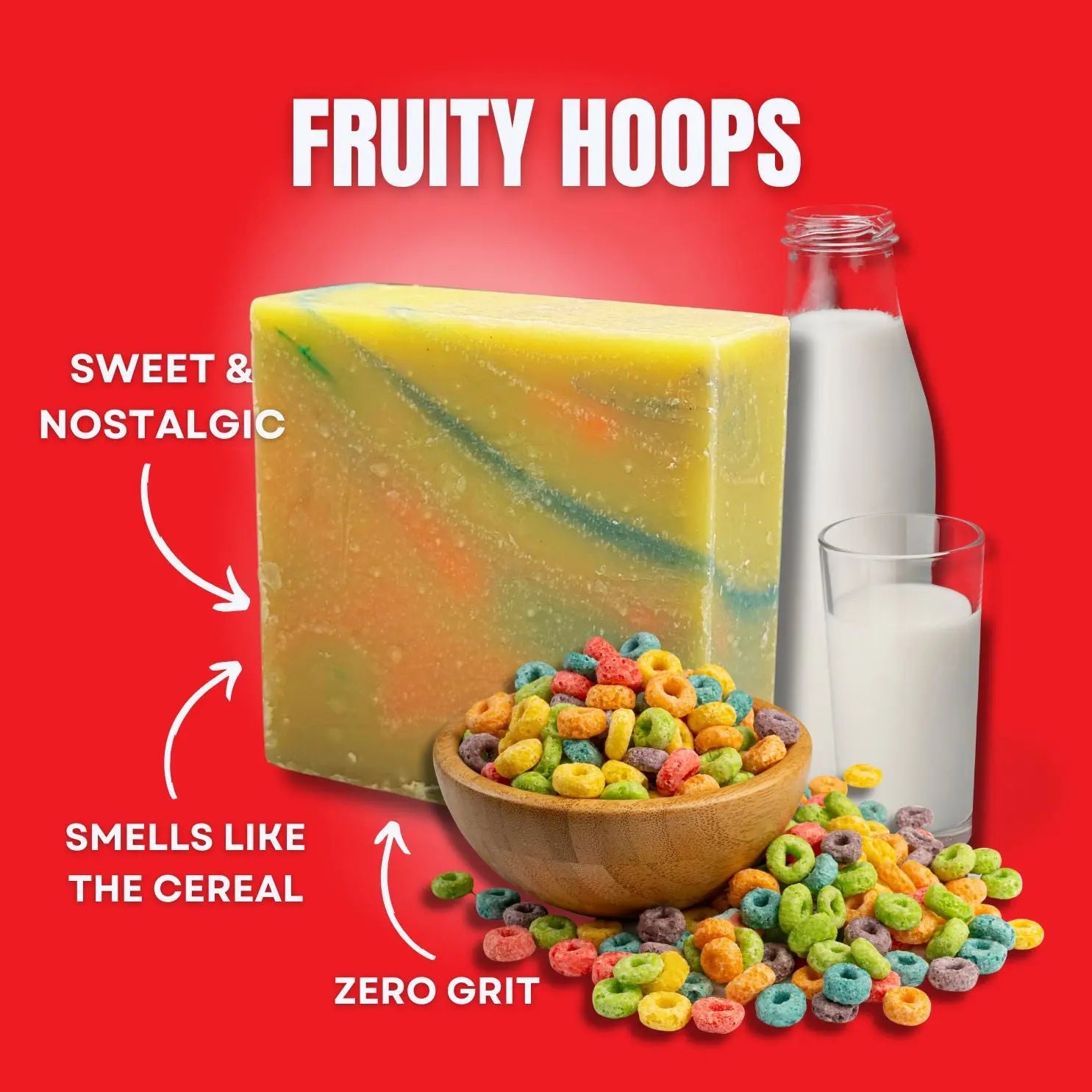 Fruity Hoops Soap Bar LATHR Made In Canada