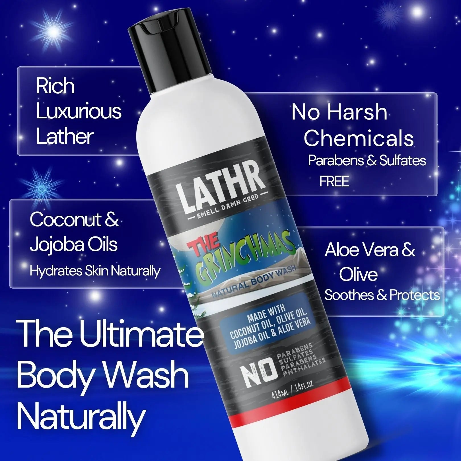 Grinchmas Body Wash LATHR Made In Canada