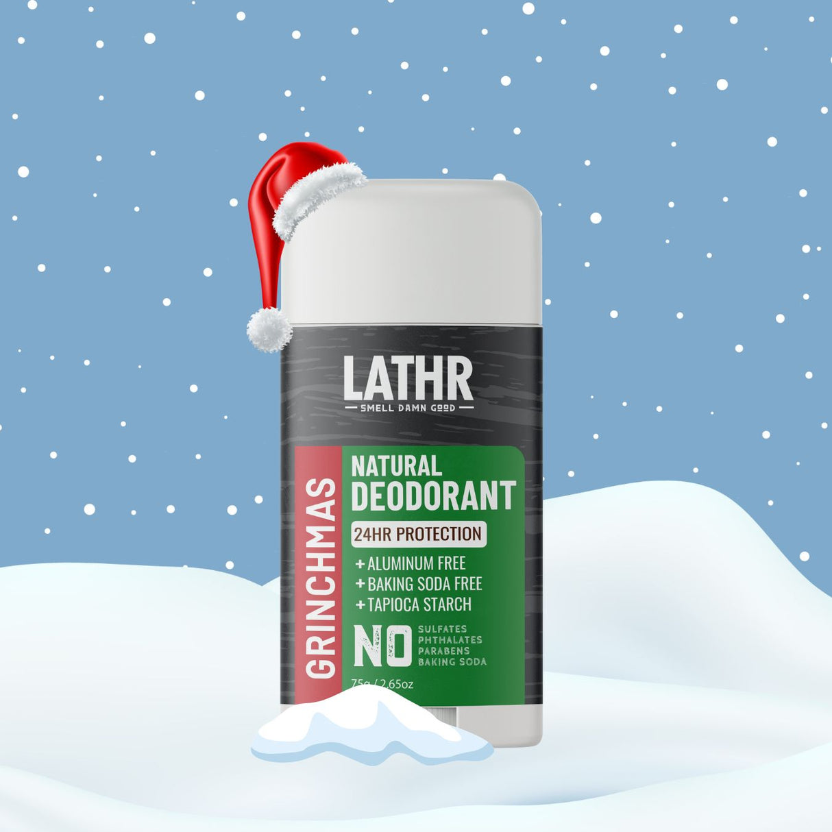 Natural Deodorant Grinchmas