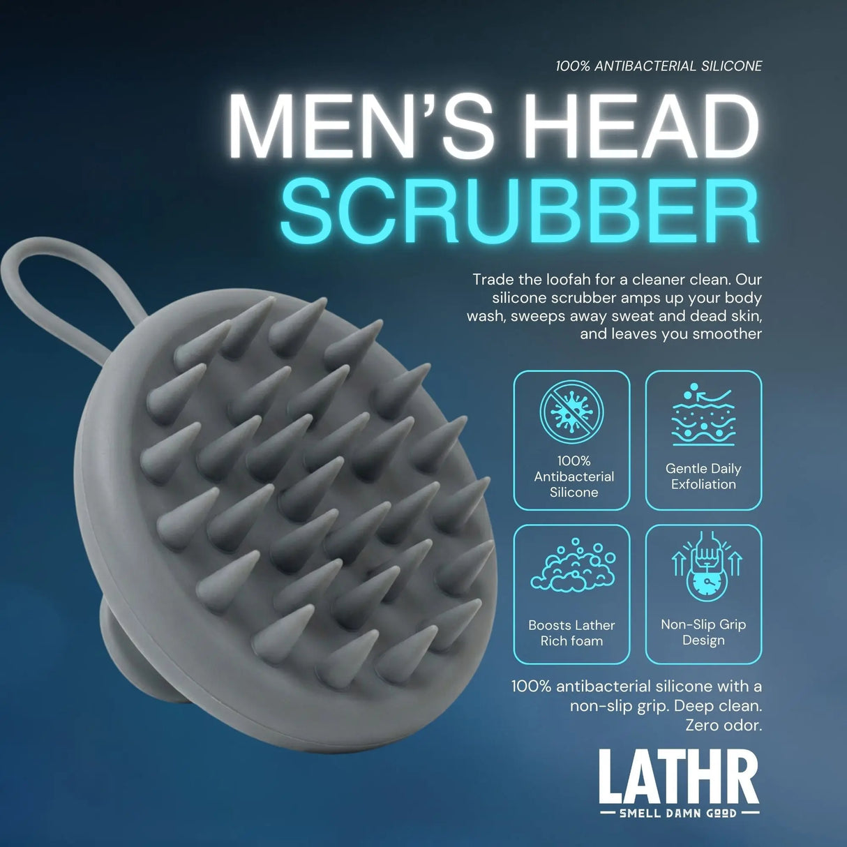 Head Scalp Scrubber LATHR Made In Canada