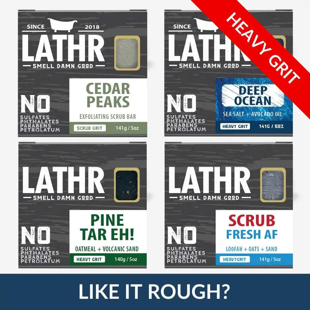 Heavy Grit Soap Bundle LATHR Made In Canada