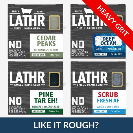 Heavy Grit Soap Bundle LATHR Made In Canada