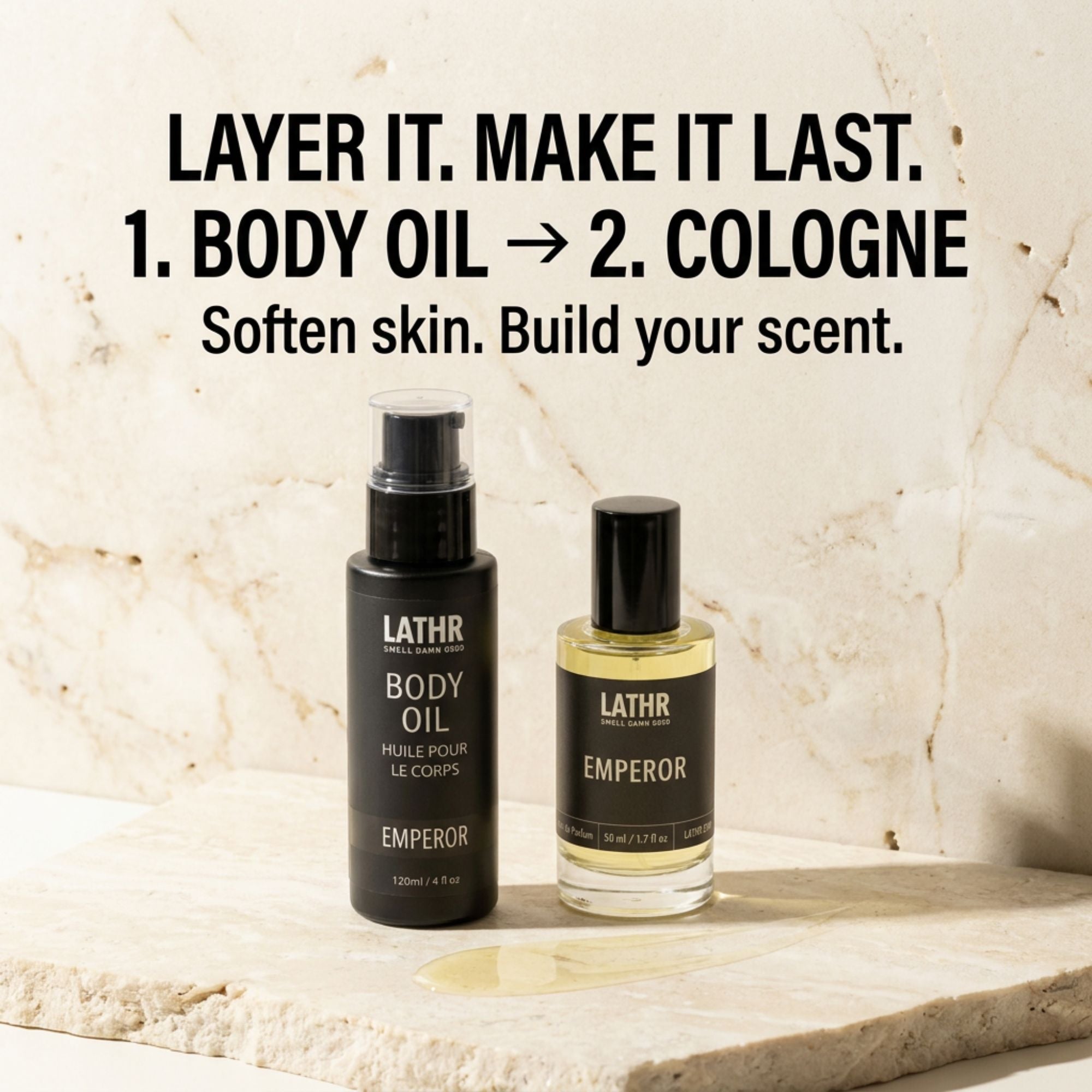 Humidor Body Oil LATHR Made In Canada