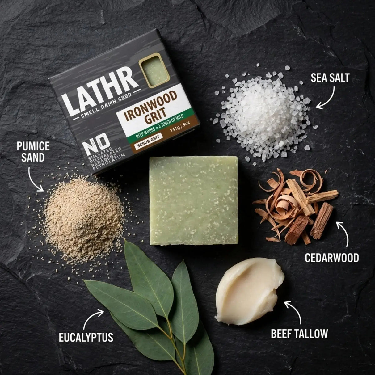 Ironwood Tallow Soap Bar LATHR Made In Canada