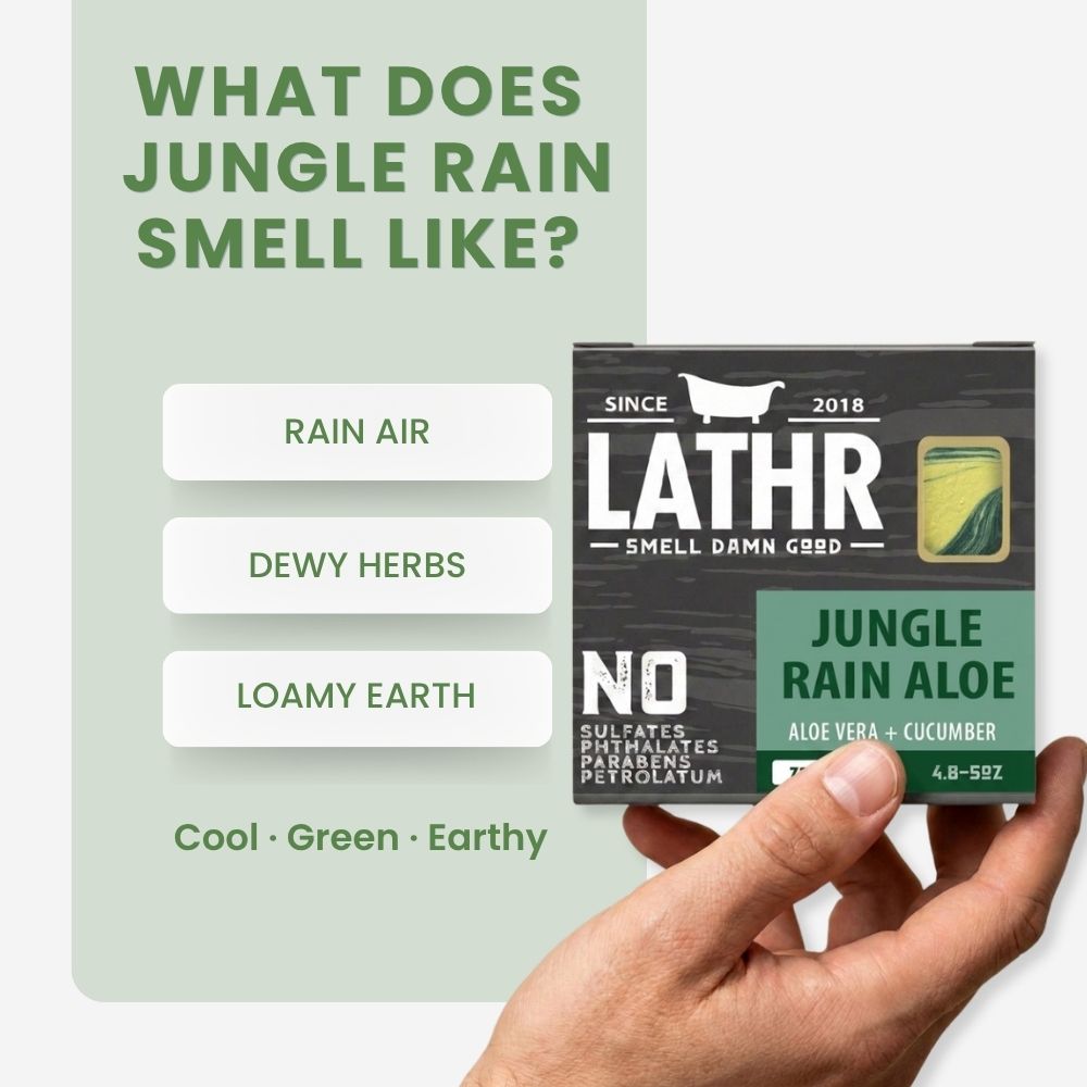 Jungle Rain Aloe Soap Bar LATHR Made In Canada