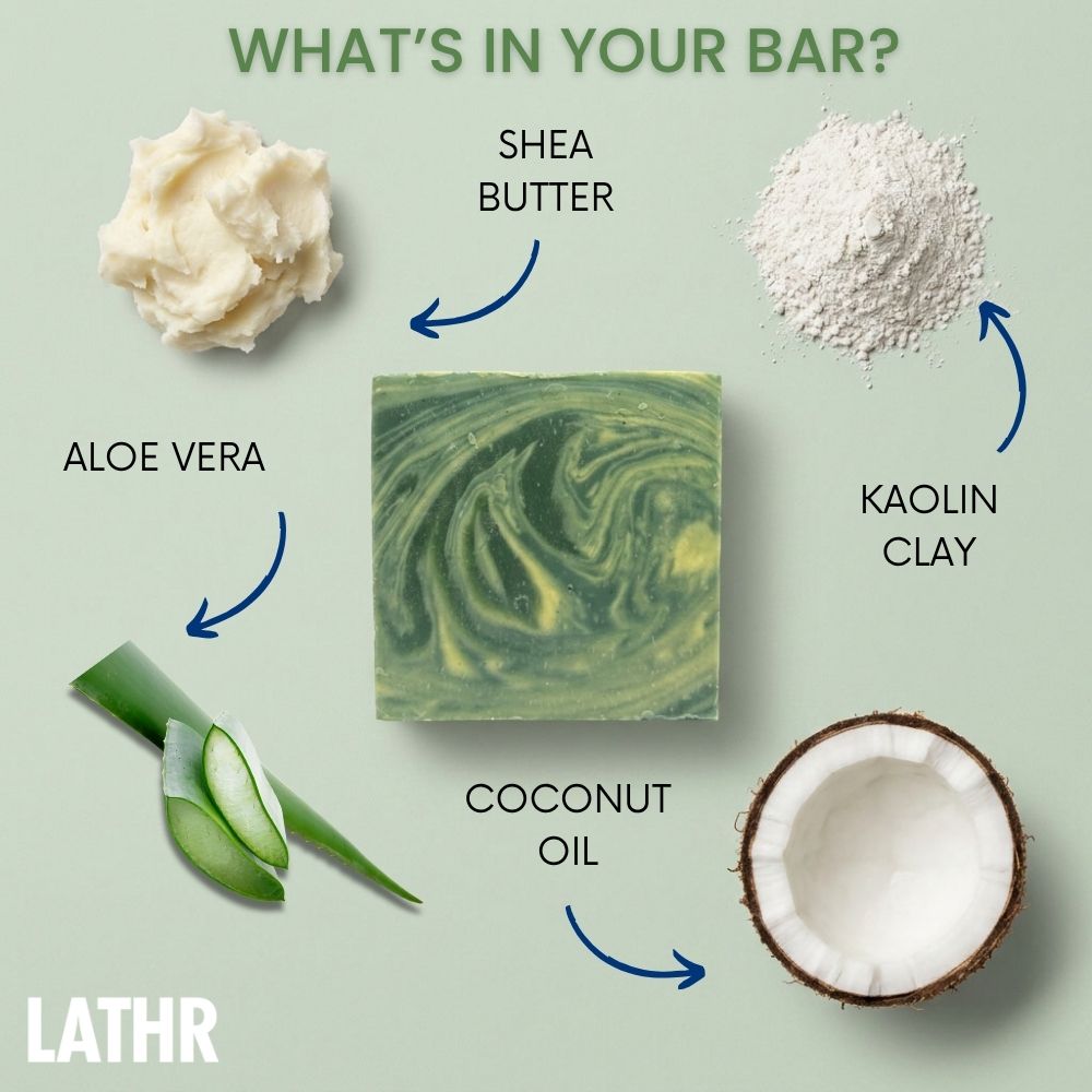 Jungle Rain Aloe Soap Bar LATHR Made In Canada