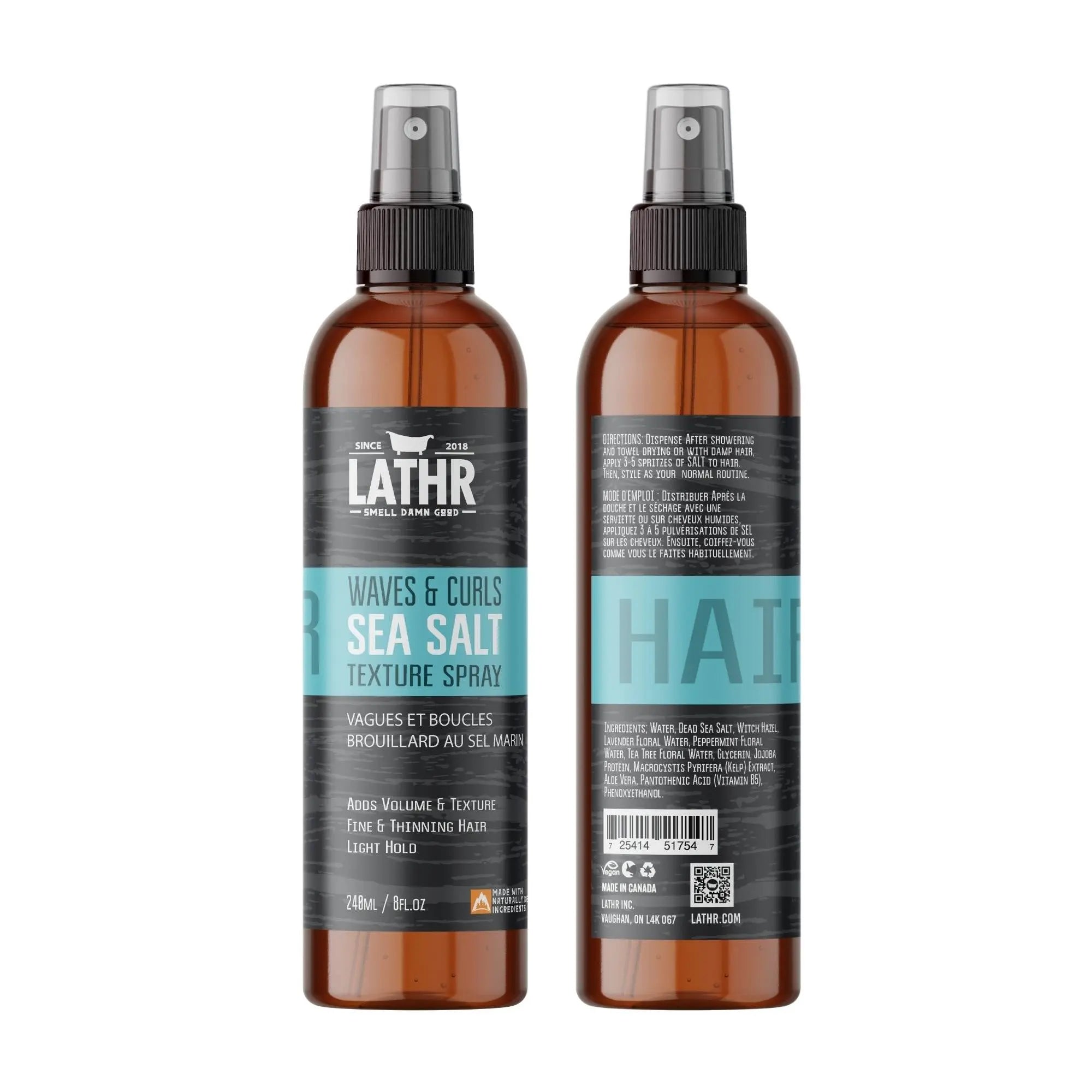 Sea Salt Spray Für Voluminöses Haar - Meersalz-Stylingspray Für Strandwellen, Für Männer & Frauen