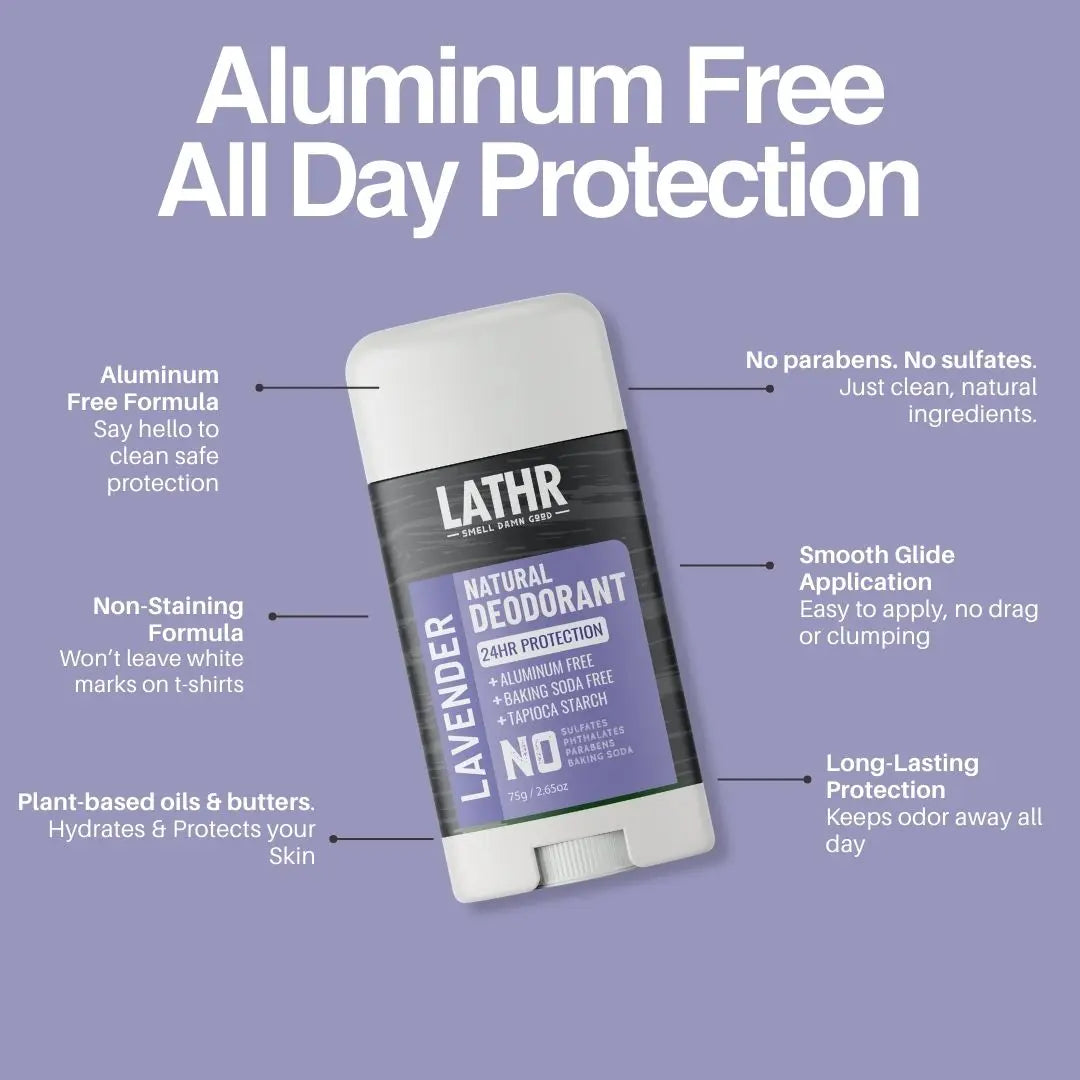 Natural Deodorant Lavender LATHR Made In Canada