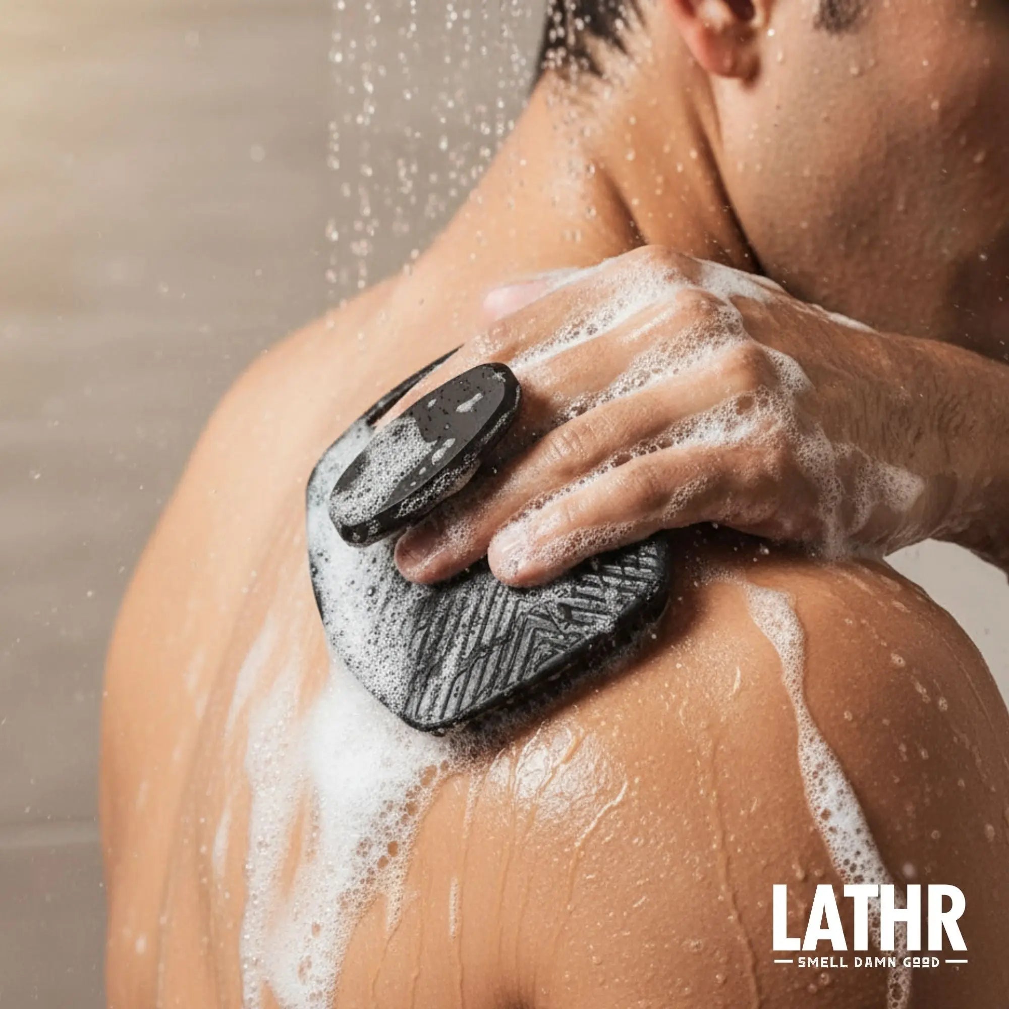 Body Scrubber 100% Antibacterial Silicone LATHR Made In Canada