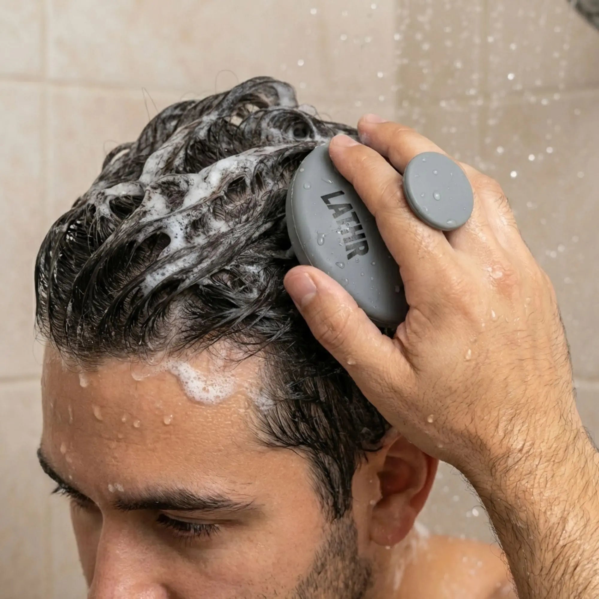Head Scalp Scrubber LATHR Made In Canada