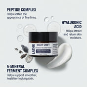 Night Shift Overnight Recovery Cream LATHR Made In Canada