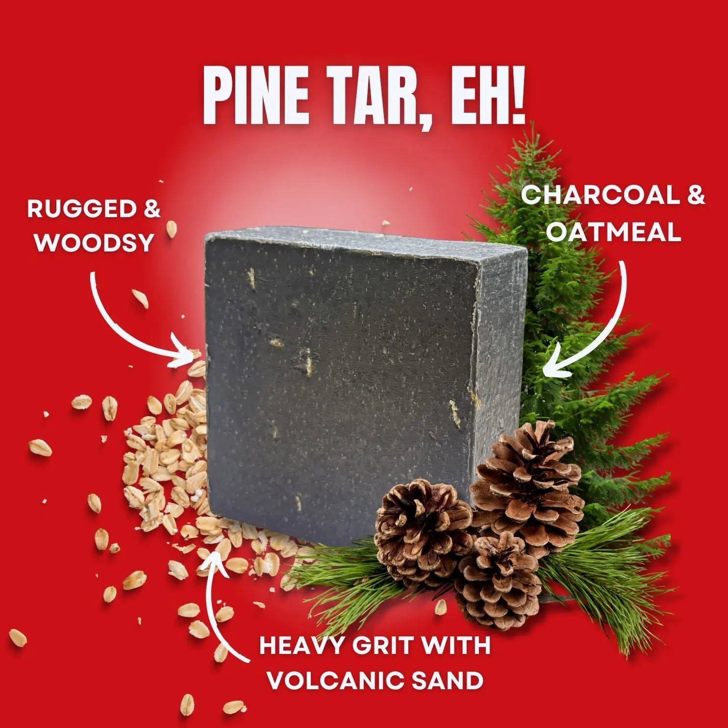 Pine Tar Eh! Soap Bar LATHR Made In Canada