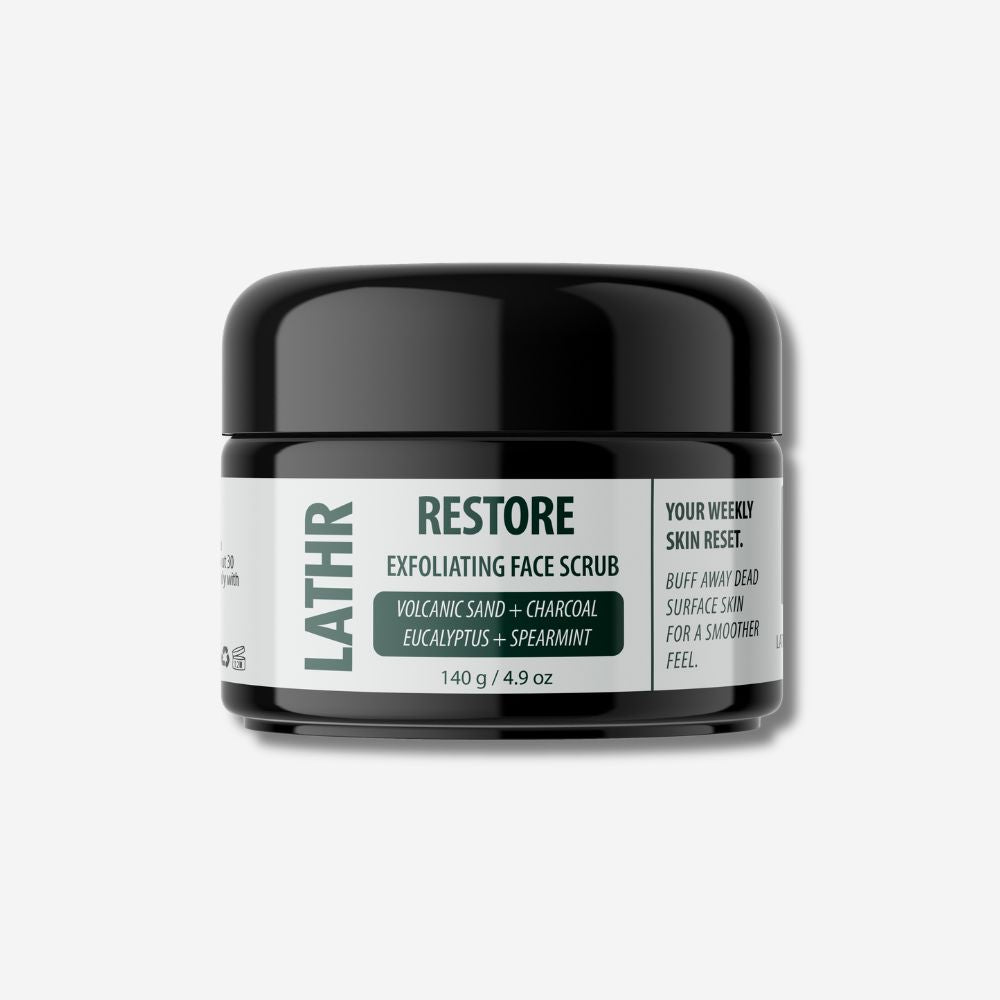 Restore Exfoliating Face Scrub LATHR Made In Canada