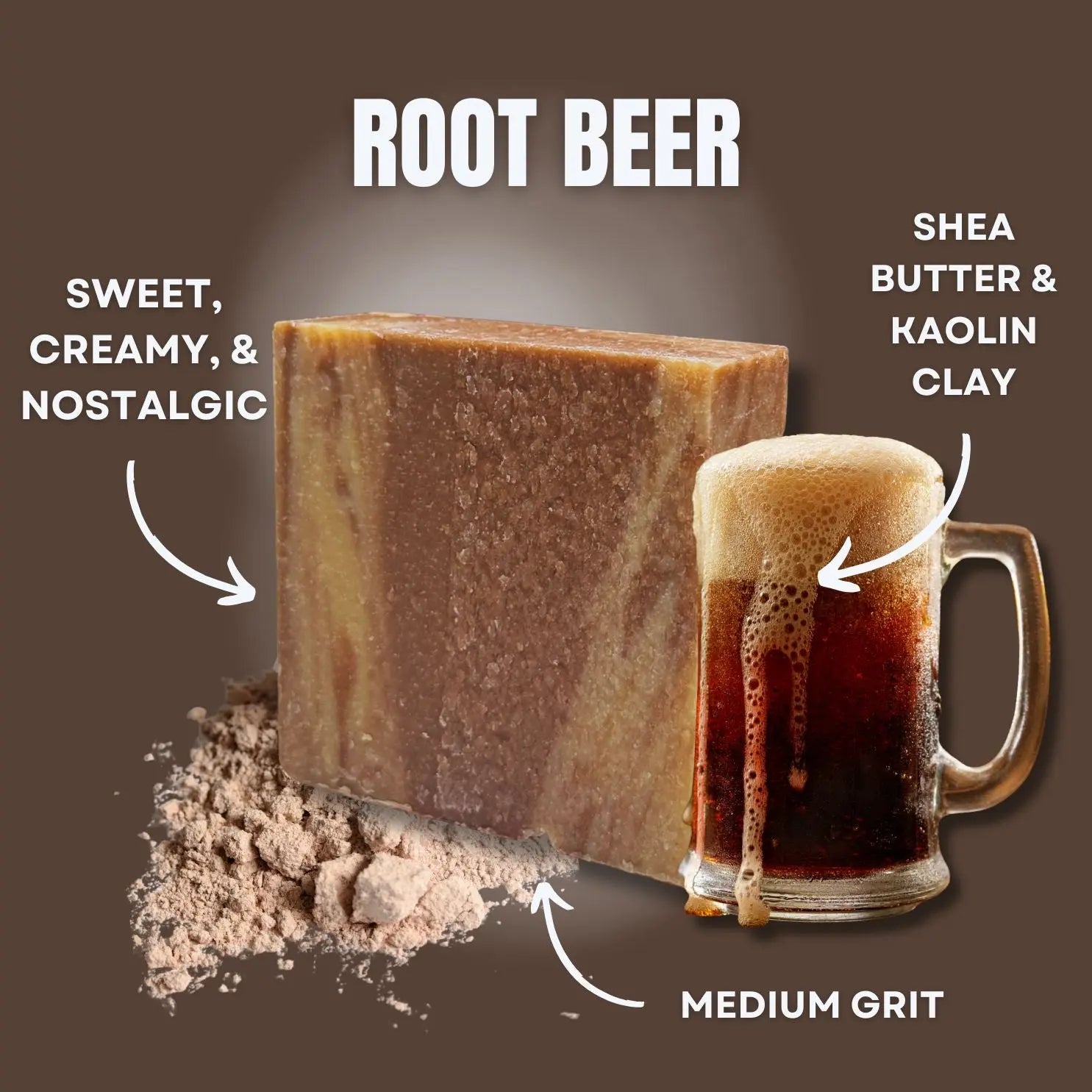 Root Beer Soap Bar LATHR Made In Canada