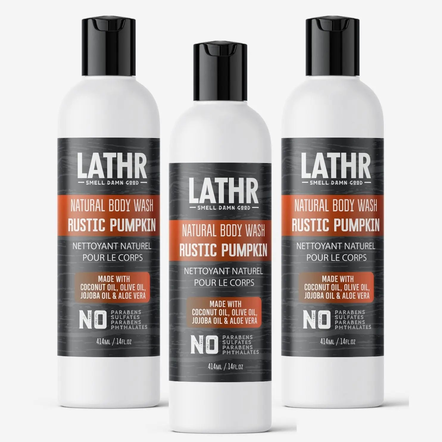 Rustic Pumpkin Body Wash LATHR Made In Canada