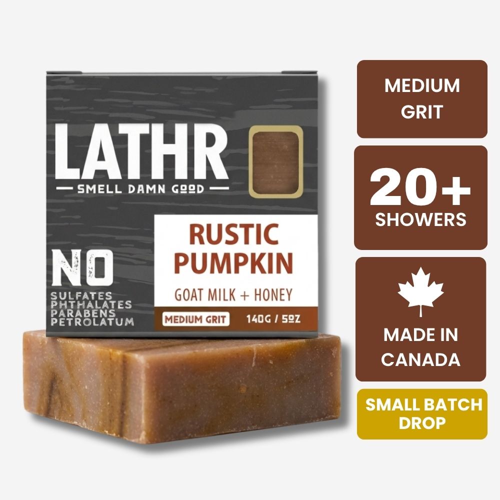 Rustic Pumpkin Soap Bar LATHR Made In Canada