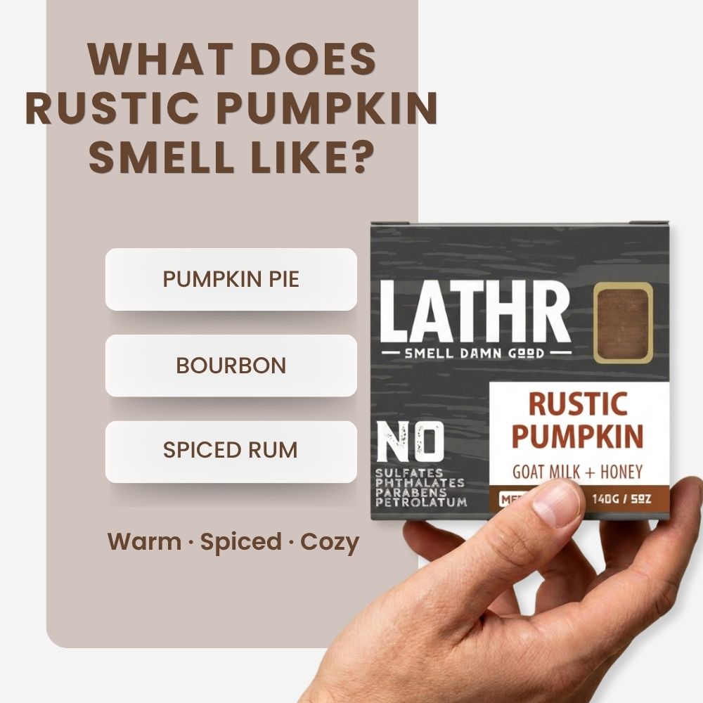 Rustic Pumpkin Soap Bar LATHR Made In Canada