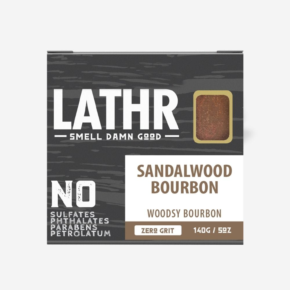Sandalwood Bourbon Soap Bar LATHR Made In Canada