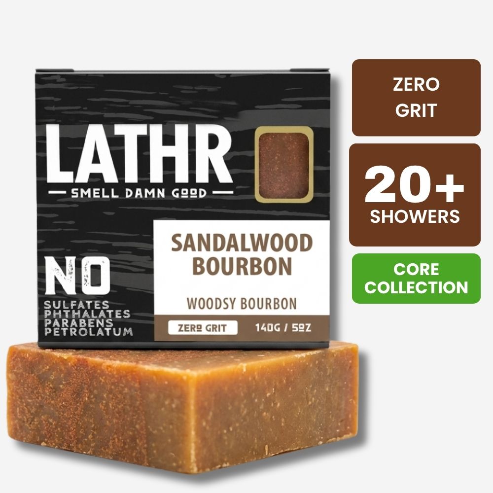 Sandalwood Bourbon Soap Bar LATHR Made In Canada