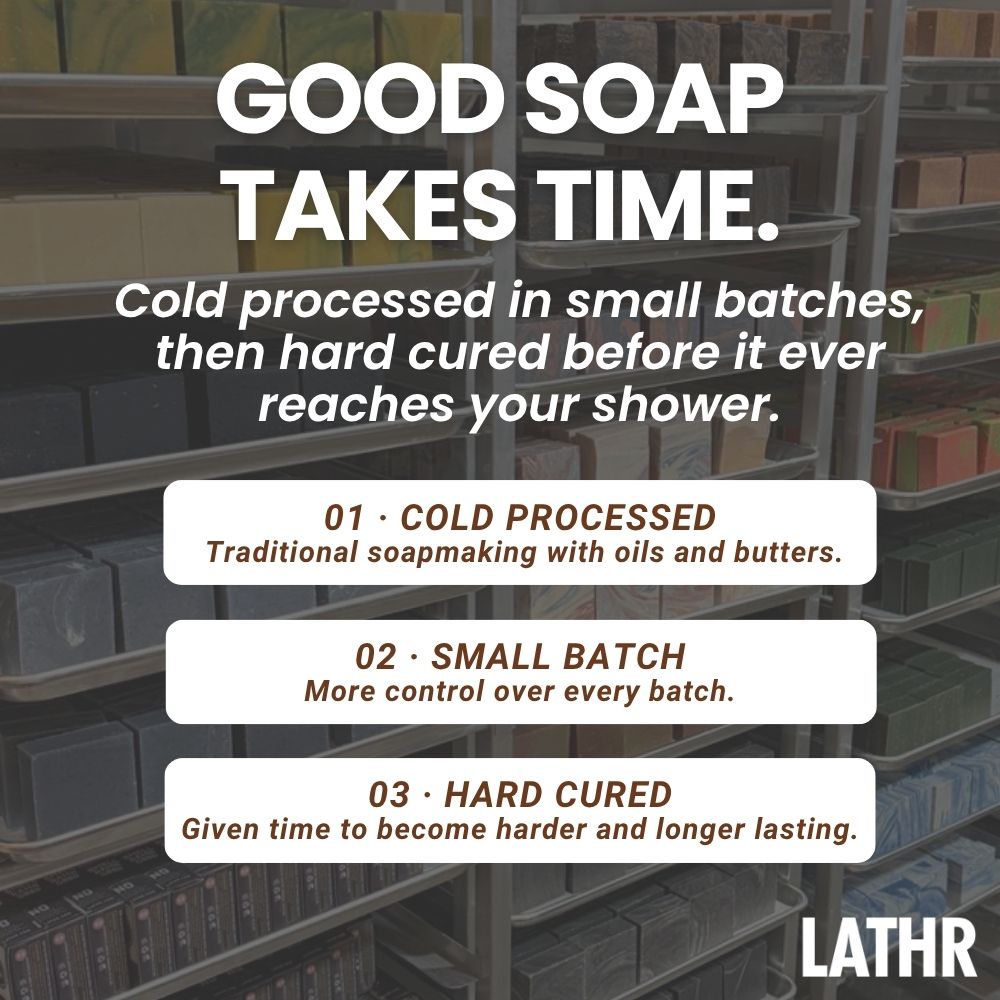 Sandalwood Bourbon Soap Bar LATHR Made In Canada