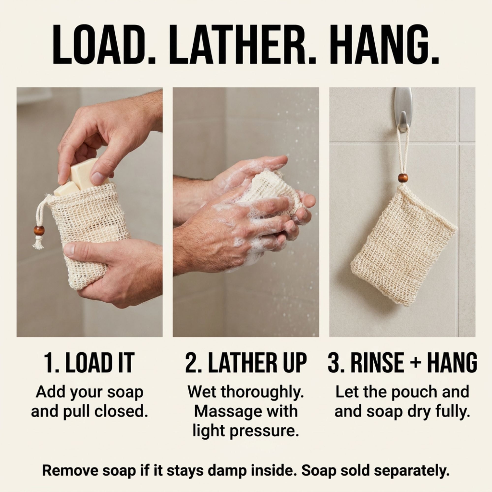 Soap Saver Pouches — 2 Pack LATHR Made In Canada