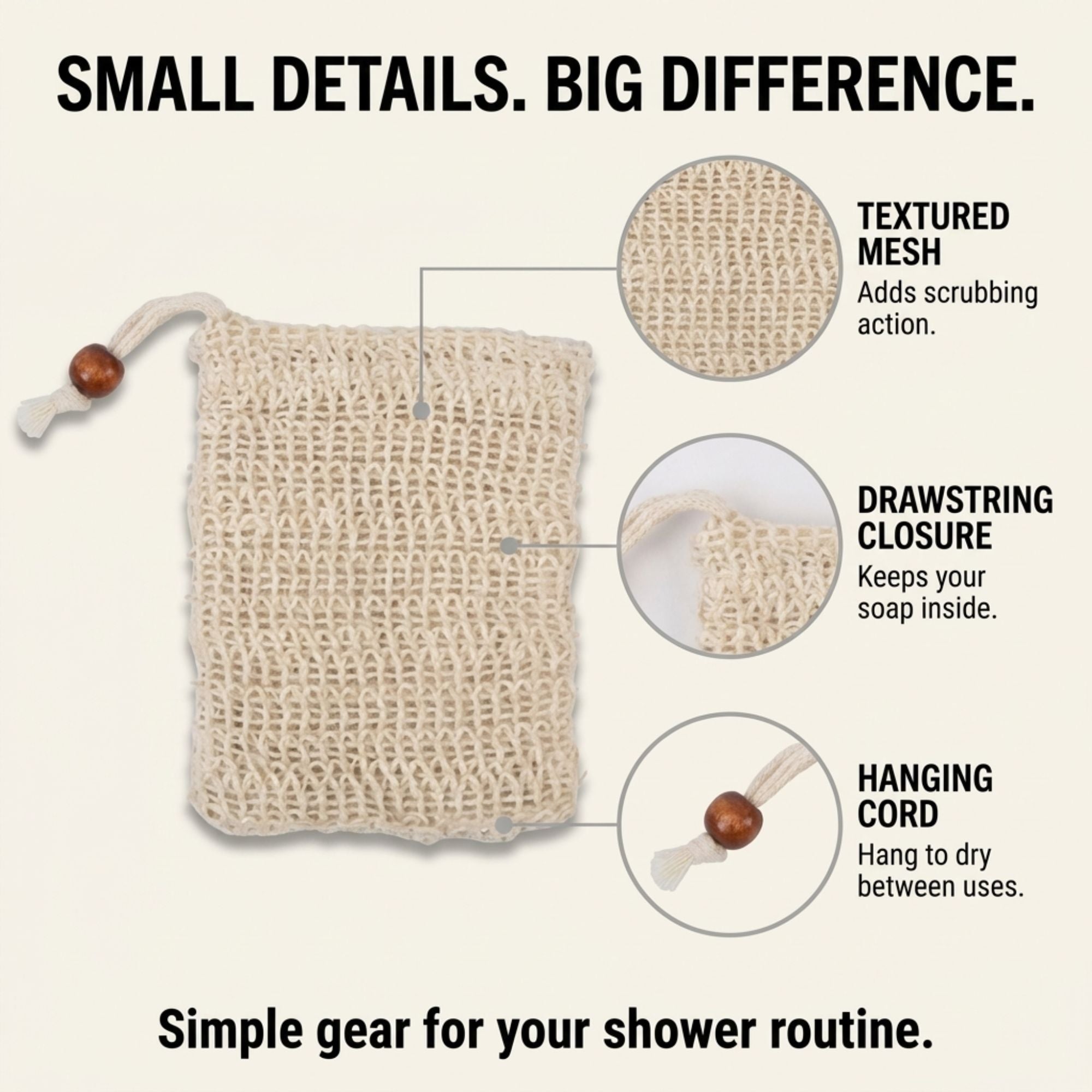 Soap Saver Pouches — 2 Pack LATHR Made In Canada