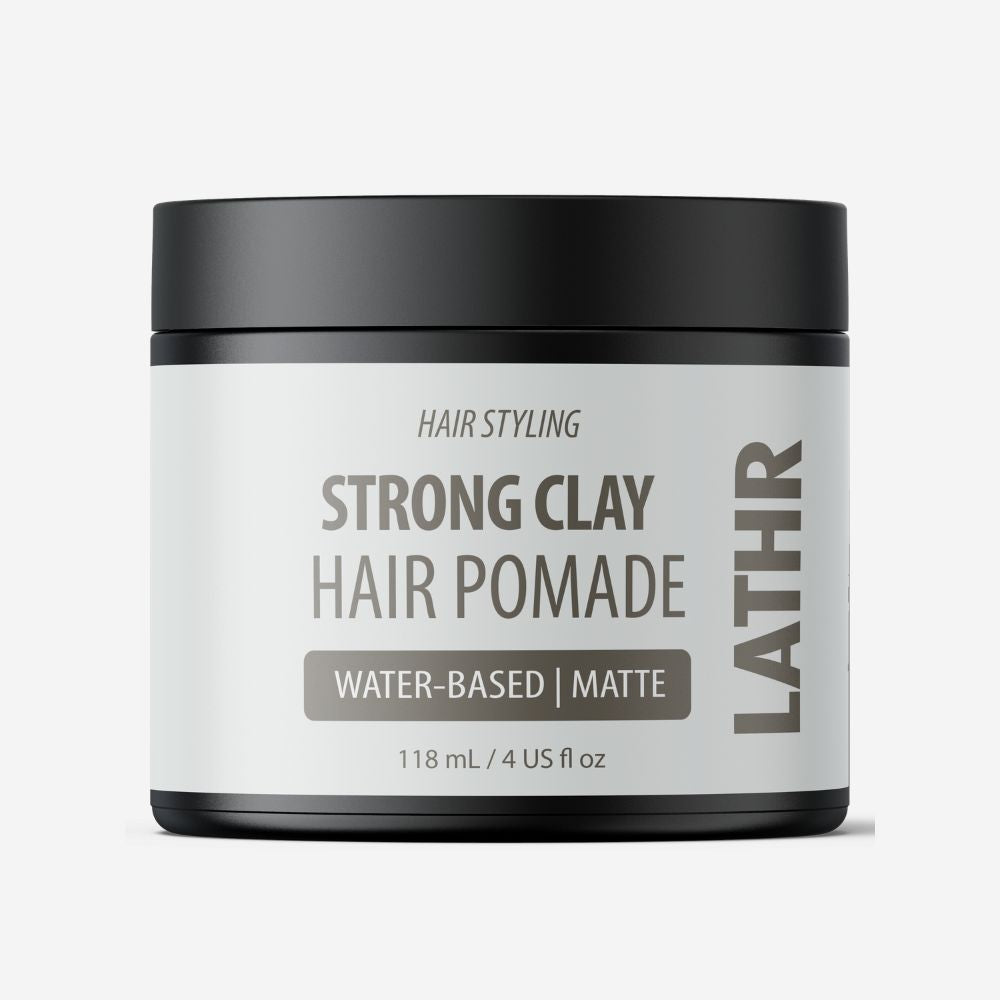 Strong Clay Hair Pomade – Matte Finish LATHR Made In Canada