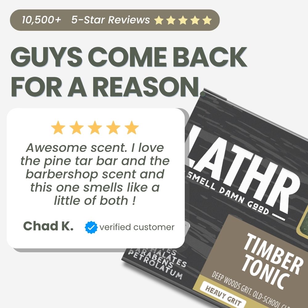 Timber Tonic Soap Bar LATHR Made In Canada