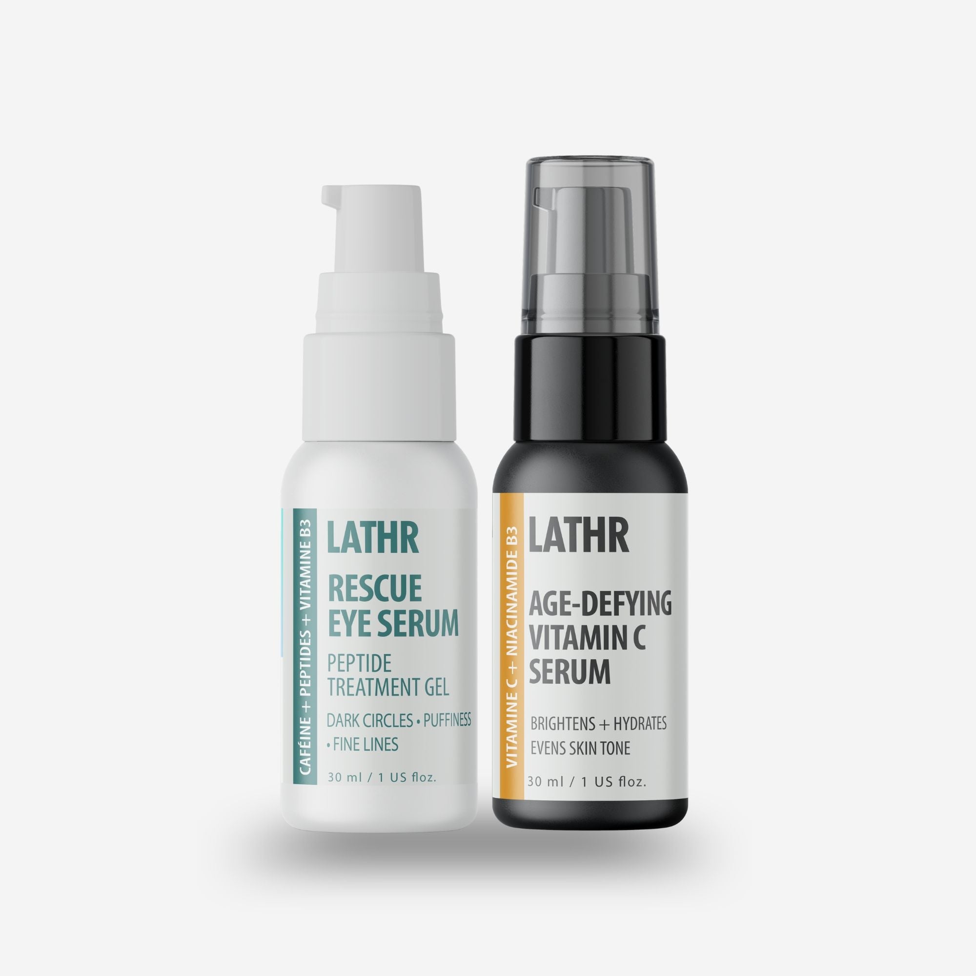 Tired Eyes Routine - Vitamin C + Eye Serum Bundle LATHR Made In Canada
