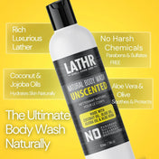 Unscented Body Wash LATHR Made In Canada