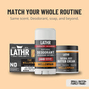Natural Deodorant Wellerman LATHR Made In Canada