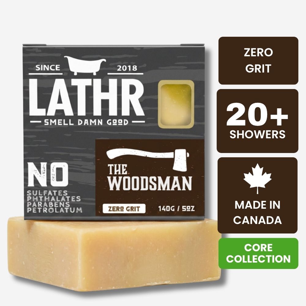 The Woodsman Soap Bar LATHR Made In Canada