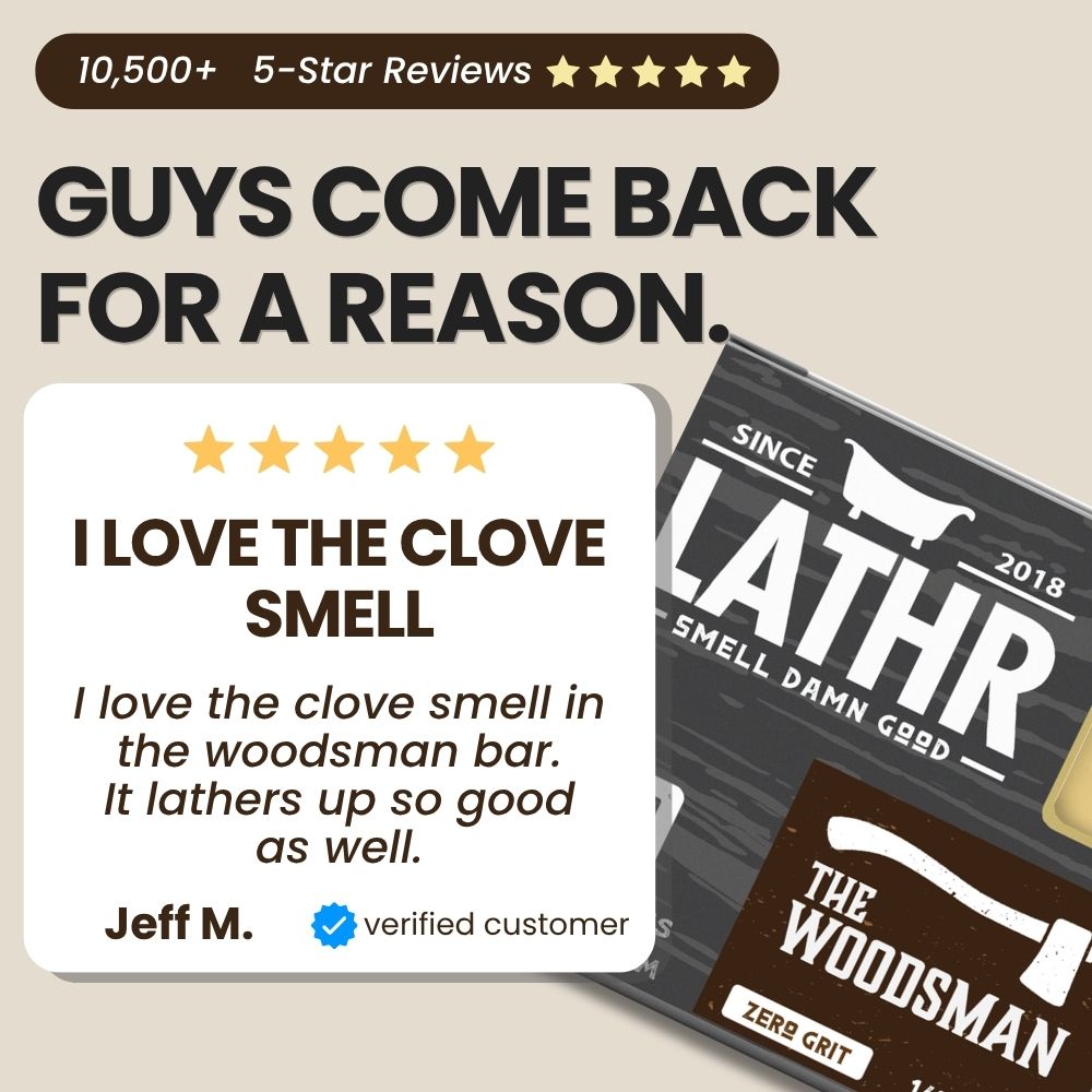 The Woodsman Soap Bar LATHR Made In Canada