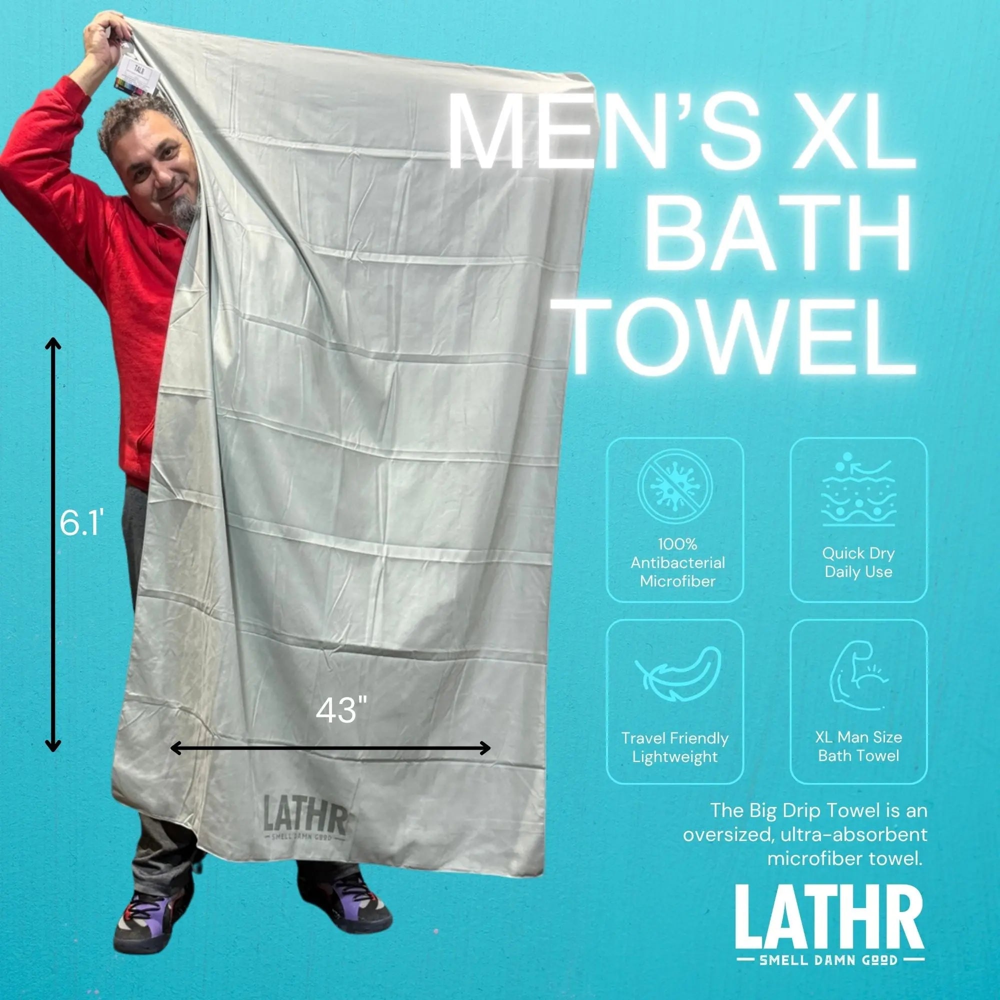 Big Drip XL Bath Towel LATHR Made In Canada