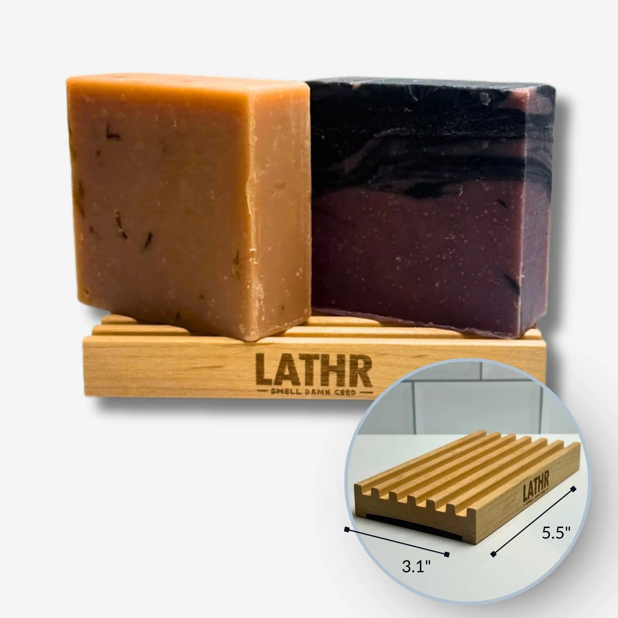 XL Wood Soap Saver Dish LATHR Made In Canada